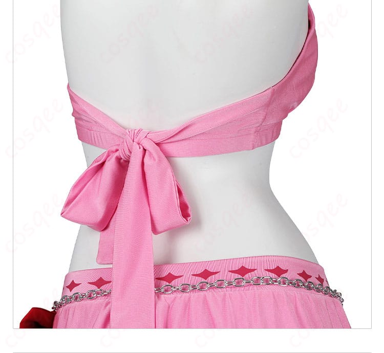 エアリス・ゲインズブール ピンキーマーメイド水着 コスプレ衣装 背中のリボンと紐の装飾が可愛さを演出。