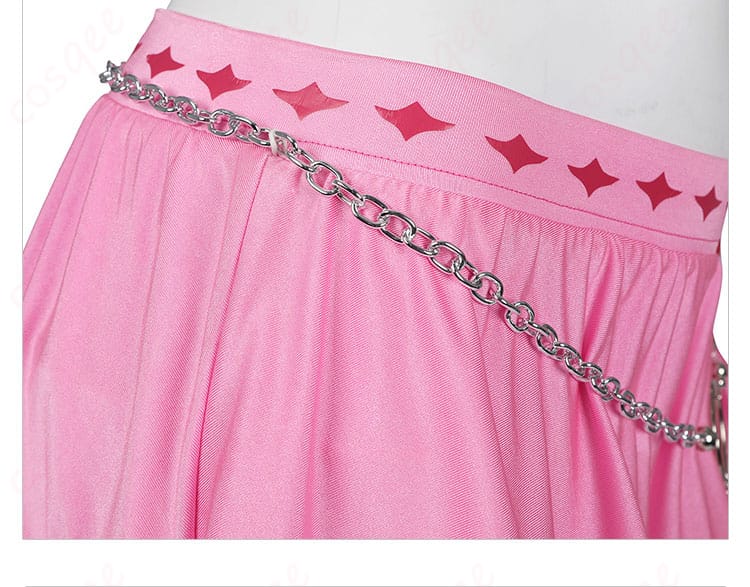 エアリス・ゲインズブール ピンキーマーメイド水着 コスプレ衣装 チェーンのウエストアクセサリー。魅力的な装飾で特別感をプラス。