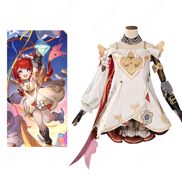 崩壊:スターレイル トリビー コスプレ衣装 - 役柄と衣装の忠実再現、エルフ耳と翼を持つキャラクターを完璧に再現。