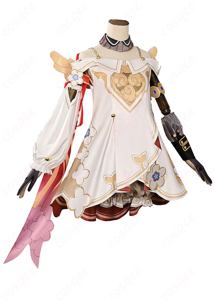 トリビー コスプレ衣装側面 - 細部までこだわったデザイン、肩飾りやアームカバーのディテールが際立つ。