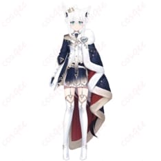 ホロライブ 白上フブキ KING衣装 コスプレ｜白黒ゴージャスで写真映え、着やすくイベント向き - 1枚目の画像（サムネイル）