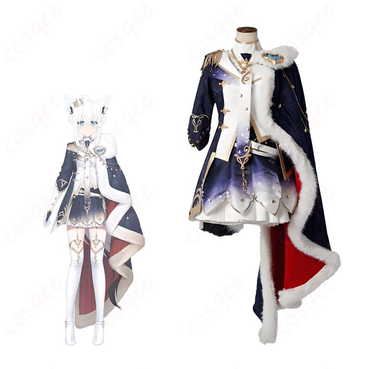 白上フブキのキング衣装コスプレ衣装、hololiveのキャラクターと衣装が完全再現