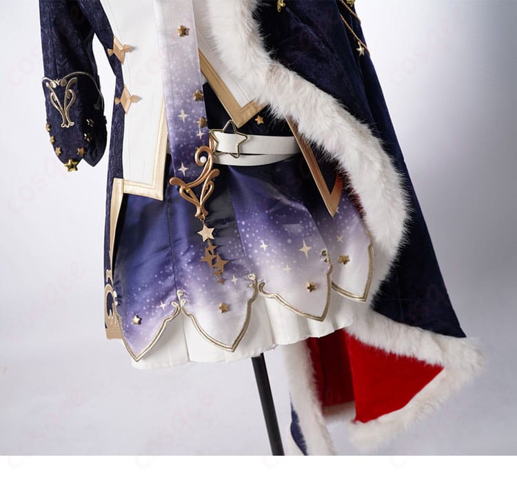 白上フブキキング衣装のスカート装飾、細かいディテールと美しいデザイン