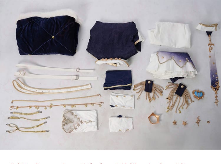 白上フブキキング衣装コスプレセット内容、全アイテムが完璧に揃っている