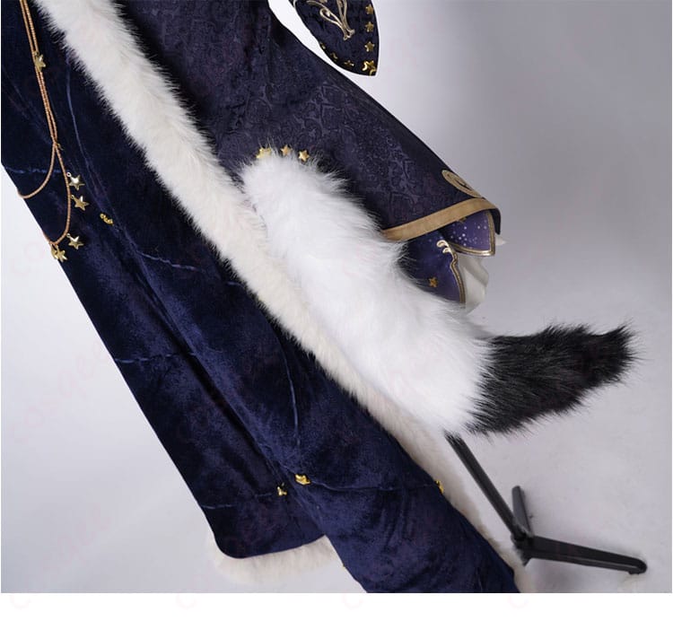 白上フブキキング衣装の尾部装飾、王の衣装にぴったりの優雅なディテール