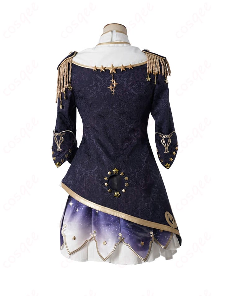 白上フブキキング衣装コスプレ衣装背面の装飾、精緻なデザインとディテール