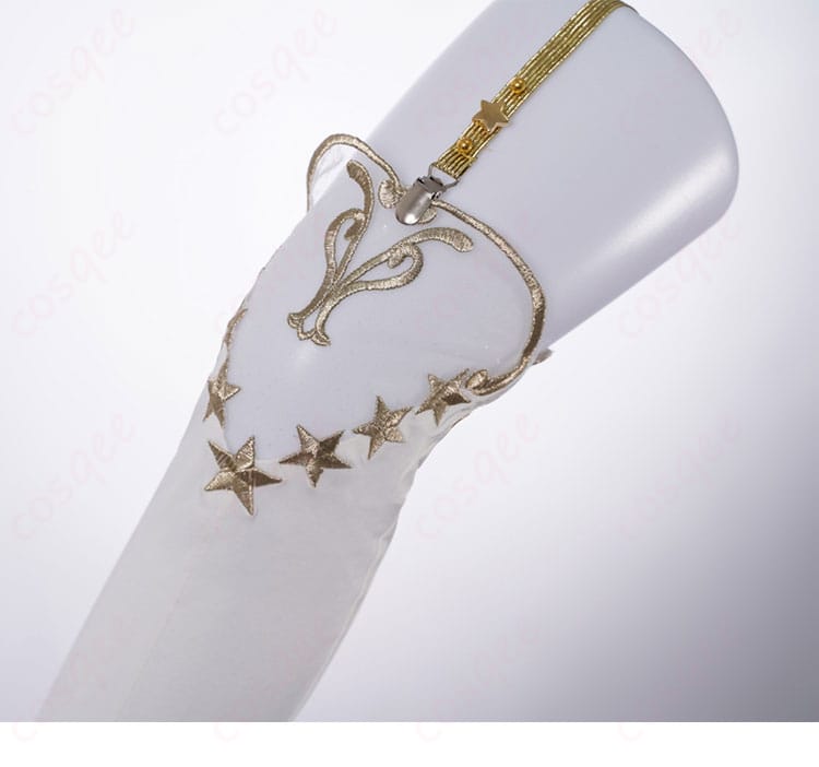 白上フブキキング衣装に合わせた靴装飾、豪華で魅力的なデザイン