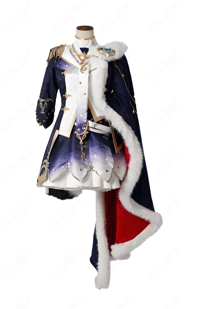 白上フブキキング衣装コスプレ衣装の正面画像、詳細なデザインと高い忠実度