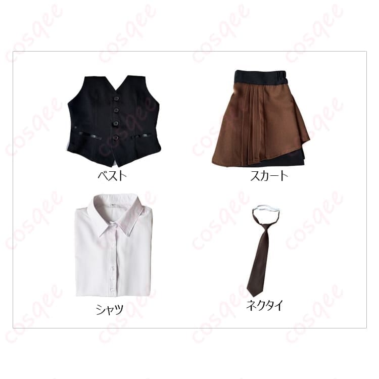 東京喰種 霧嶋董香の学園制服コスプレ｜端正シルエットで写真映え、S〜XXL対応 - 5枚目の画像