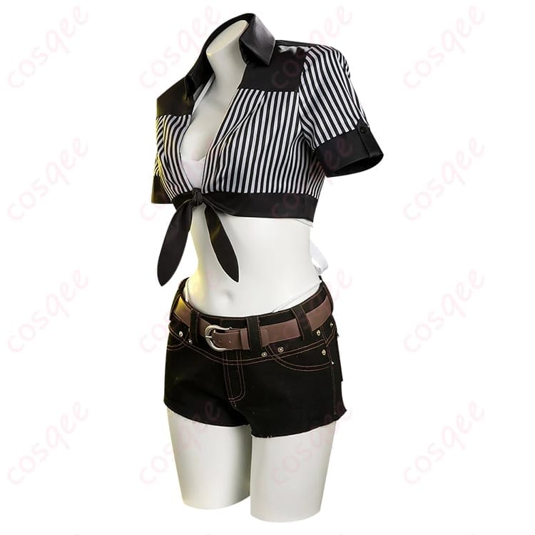 FF7リバースのティファになりきる水着コートセット 撮影もイベントも動きやすく映える一着 - 3枚目の画像