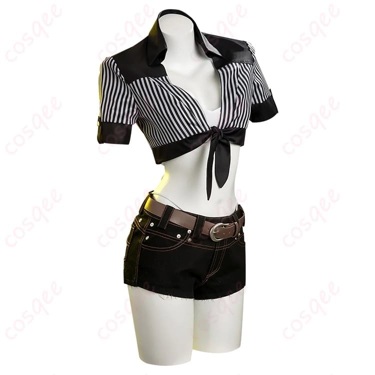 FF7リバースのティファになりきる水着コートセット 撮影もイベントも動きやすく映える一着 - 2枚目の画像