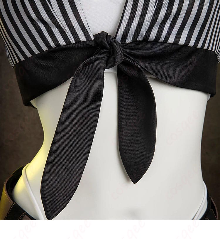 ティファ・ロックハート コスプレ衣装の系結装飾ディテール。スタイリッシュなデザイン。