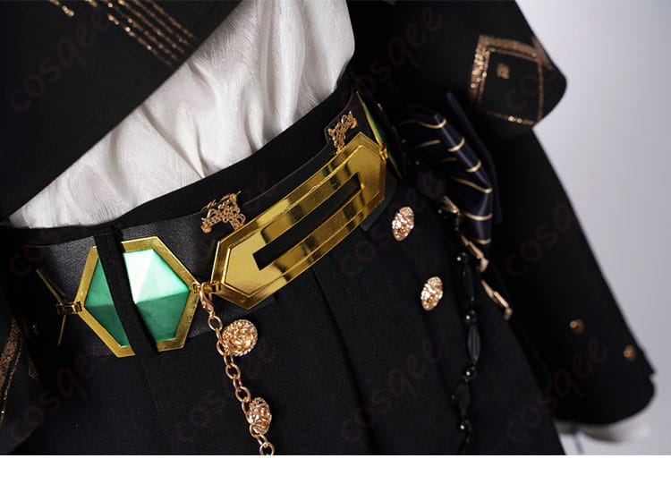 腰封装飾のディテール - コスプレ衣装の腰封部分の美しいディテール