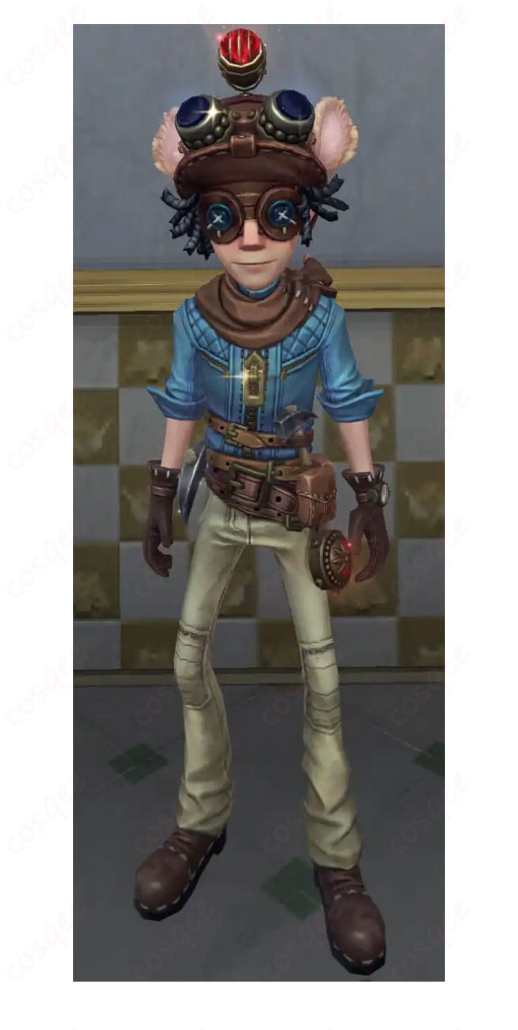 探鉱者(ノートン・キャンベル)コスプレ衣装 正面図。高再現度の衣装で、細部まで忠実に再現されたデザイン。オーダーメイド対応、コスプレに最適。