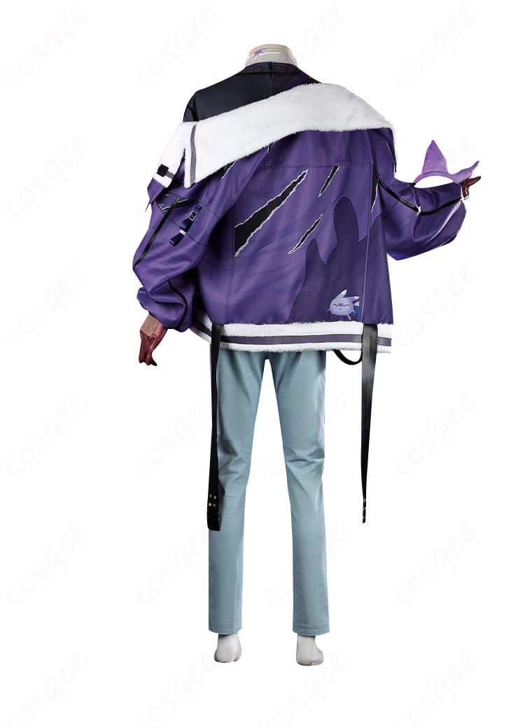 NU:カーニバル 玖夜 コスプレ衣装 背面図|フードやラインの仕上がりをチェック