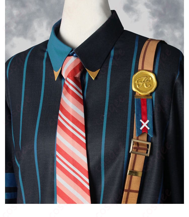 敬人塾コスプレ衣装 サスペンダー装飾アップ 高品質金具を確認