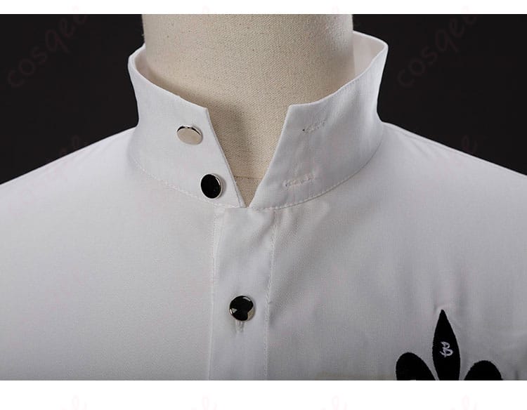 フォックス衣装 襟元刺繍ディテール|配色バランスのこだわり