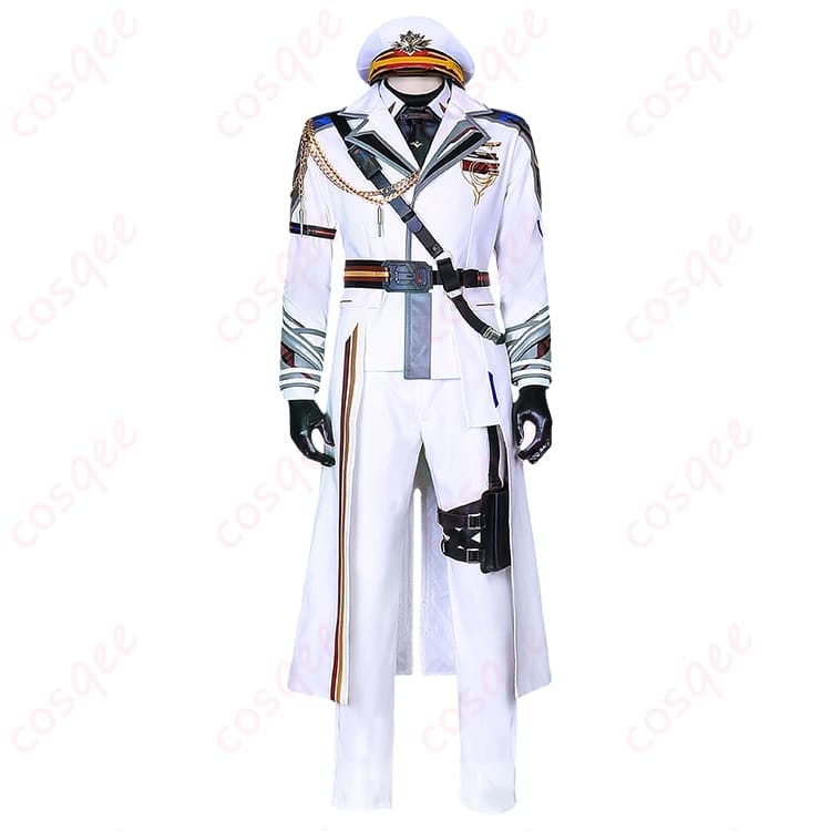 恋と深空 マヒルの白軍服コスプレ衣装｜端正でクールに決まる高見えセット - 1枚目の画像