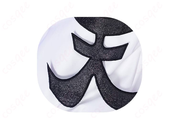 パンスト コスプレ衣装 胸元アクセサリー拡大―立体的な胸飾りディテール