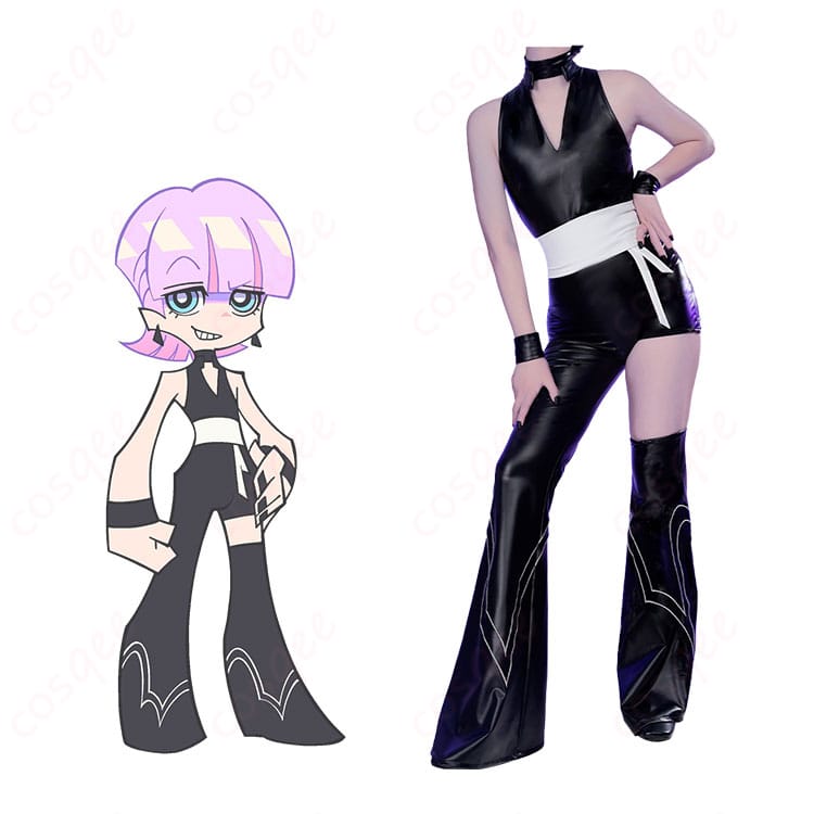 商品服装とキャラクターの組み合わせ画像|パンティ&ストッキング コスプレ衣装の魅力を伝えるデザイン