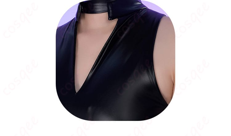 衣襟装飾の詳細画像|パンティ&ストッキング コスプレ衣装の衣襟装飾に焦点を当てた画像