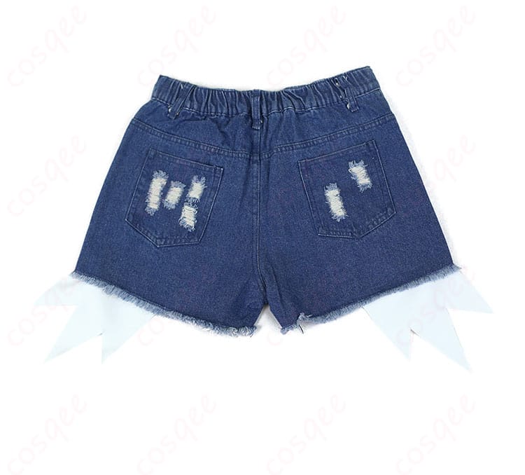 ポケモンBW トウコ コスプレ衣装 パンツの背面デザイン、リアルなシルエットとディテール。