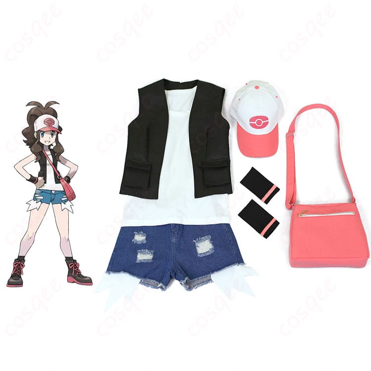 ポケモンBW トウコ コスプレ衣装 服装とキャラクターの融合、ゲームの再現度が高いコスプレ衣装。