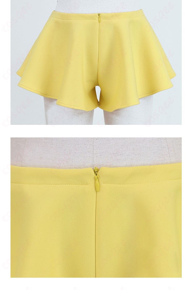 ポケモンBW2 メイ コスプレ衣装のパンツ装飾の詳細、細かいディテールまで再現。