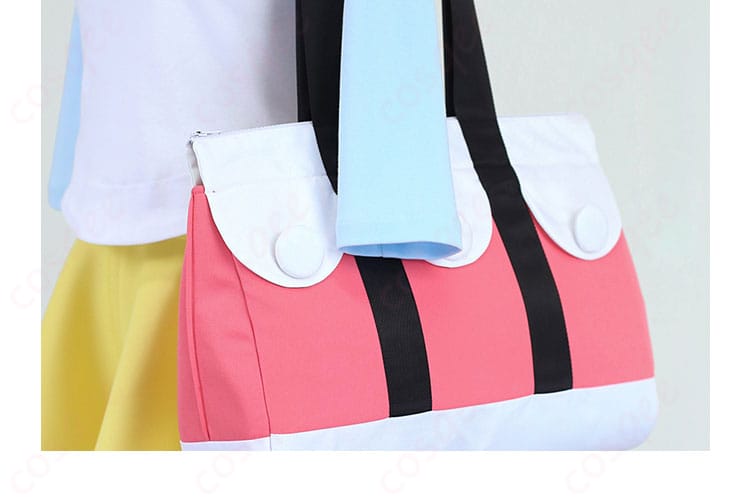 ポケモンBW2 メイ コスプレ衣装の袖口装飾の詳細、細部まで忠実に再現。