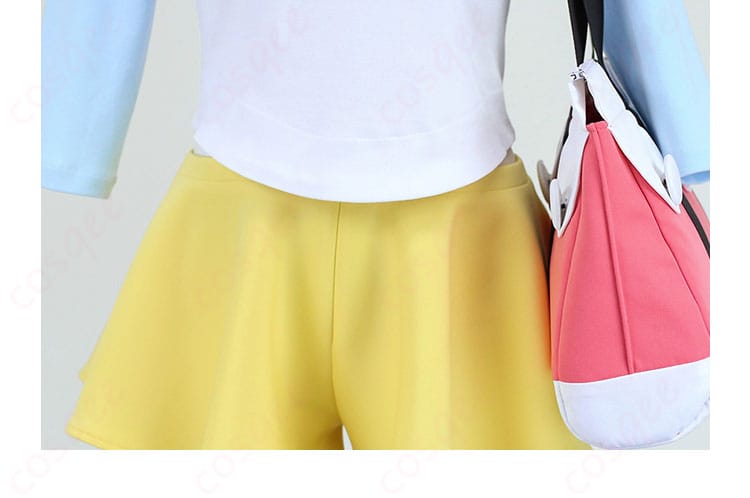 ポケモンBW2 メイ コスプレ衣装の衣裾装飾、エレガントなディテールが際立つ。