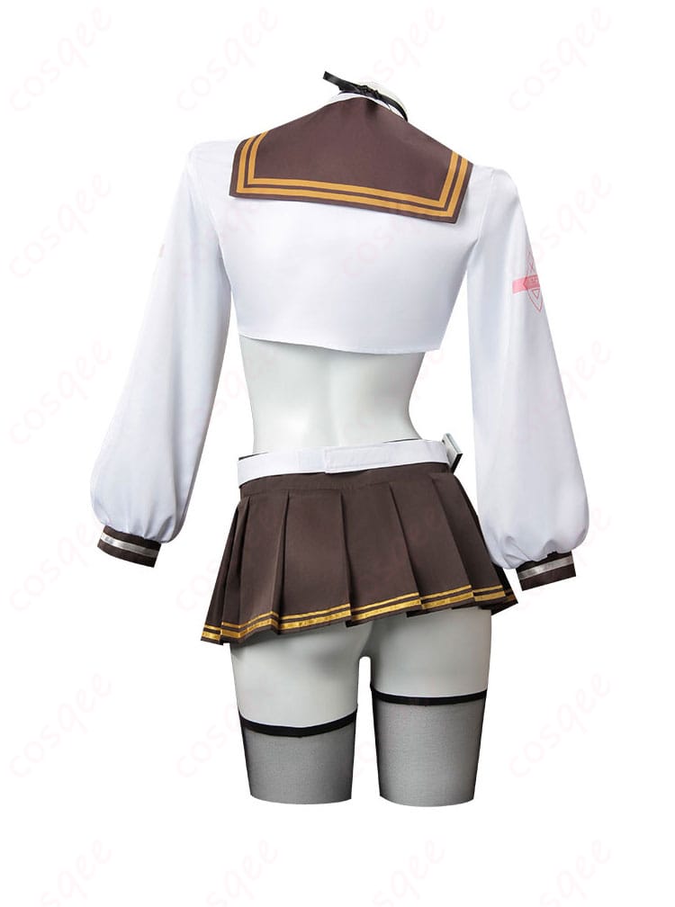 商品背面の画像。ブレッディのコスプレ衣装の背面デザイン、エプロンやディテールが見える。