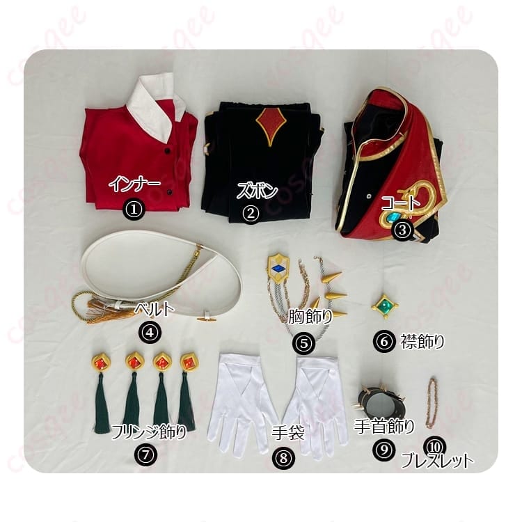 あんスタ ウロボロス衣装 七種茨/乱凪砂/巴日和/漣ジュン向け コスプレ 豪華装飾で写真映え - 6枚目の画像