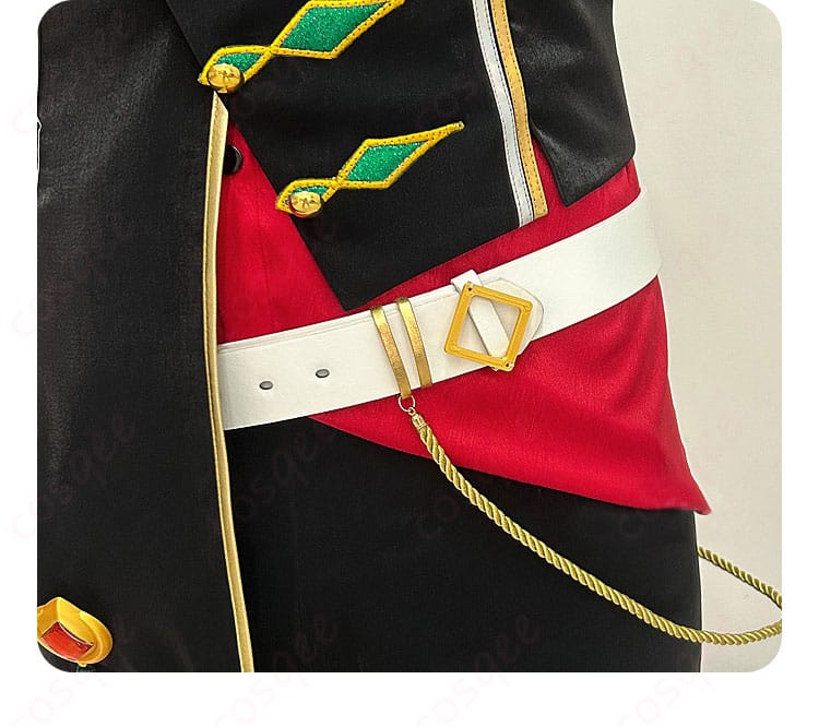 ウロボロス衣装の腰帯部分の詳細。豪華なデザインが特徴のベルト装飾です。