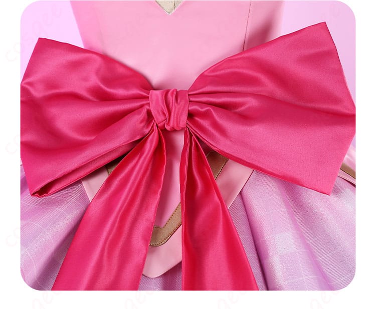 背面のリボン詳細 - ジュノ コスプレ衣装背面のリボン装飾