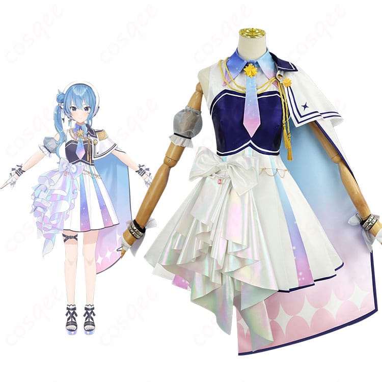 hololive 星街すいせい 日本武道館 Live SuperNova コスプレ衣装の全体画像。キャラクターと服装が完璧にマッチしたデザイン。
