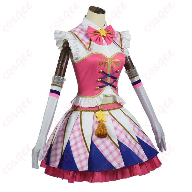 アイカツ！ 星宮いちご Soleil コスプレ衣装 元気キュートに映える鮮やか発色 - 2枚目の画像