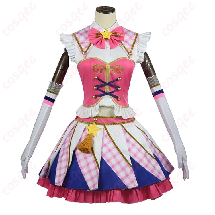 アイカツ！ 星宮いちご Soleil コスプレ衣装 元気キュートに映える鮮やか発色 - 1枚目の画像