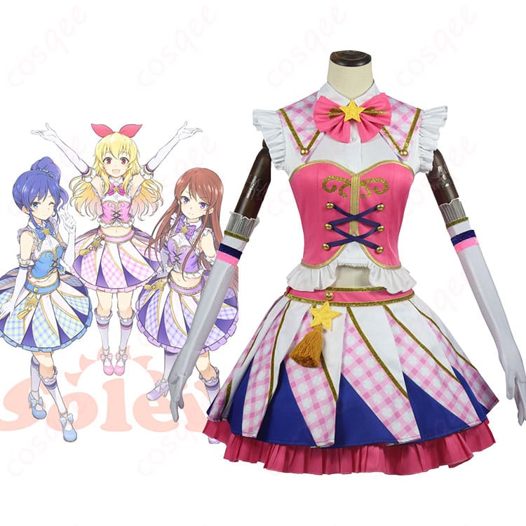 アイカツ! Soleil 星宮いちご コスプレ衣装とキャラクターのイメージ。コスプレ衣装の忠実再現が魅力。
