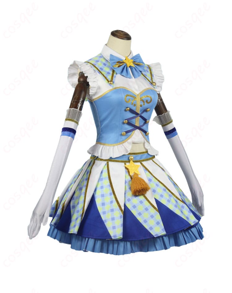 霧矢あおい コスプレ衣装 側面ビュー。シンプルでありながら精巧な仕上がり。