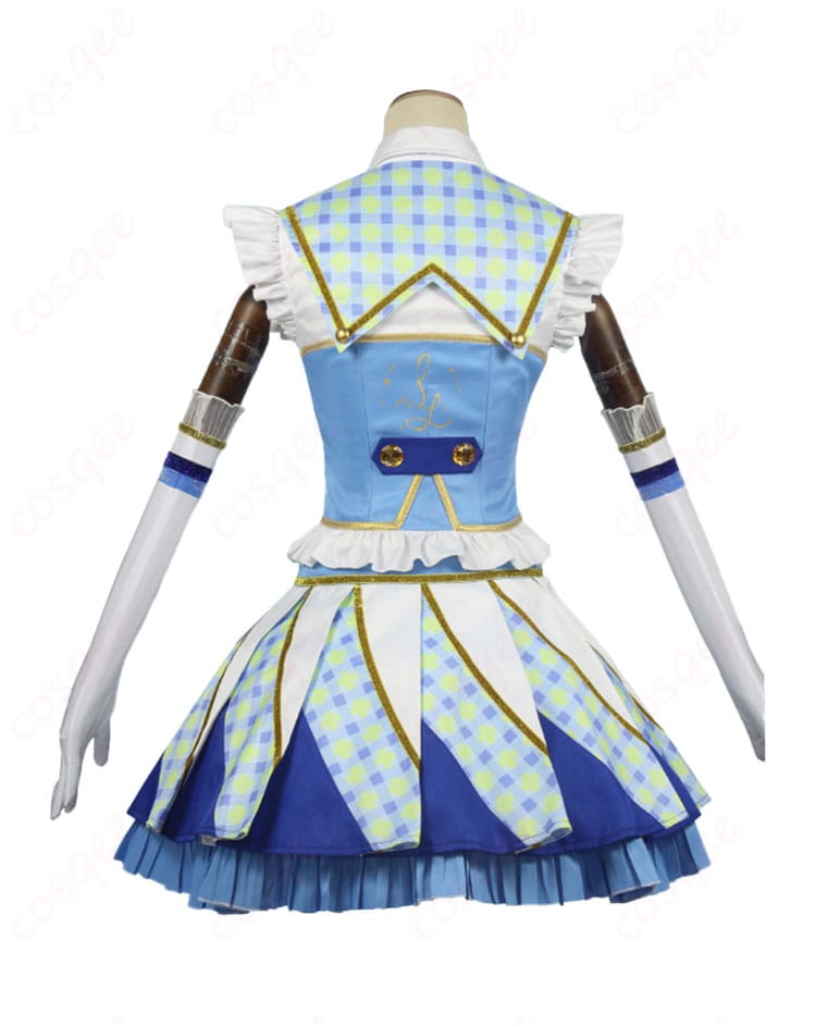 霧矢あおい コスプレ衣装 背面のデザイン。背中のディテールまで完璧に再現されています。