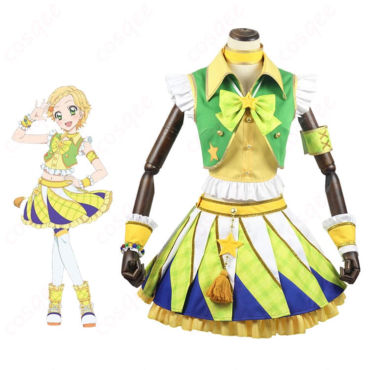 アイカツ!新条ひなき コスプレ衣装とキャラクターの融合画像。アイドル制服スタイルを忠実に再現。