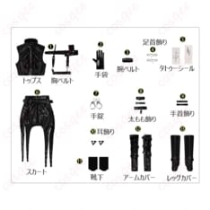 恋と深空 主人公『夜と共に』コスプレ衣装 ダークロマンな質感で夜景にも映える - 5枚目の画像（サムネイル）