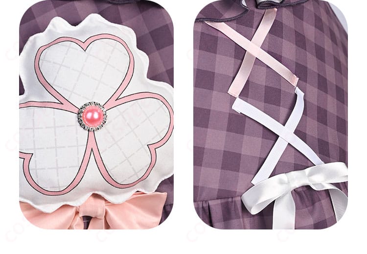 桃井愛莉 コスプレ衣装のスカート装飾のディテール。可愛らしいフリルと華やかなデザイン。