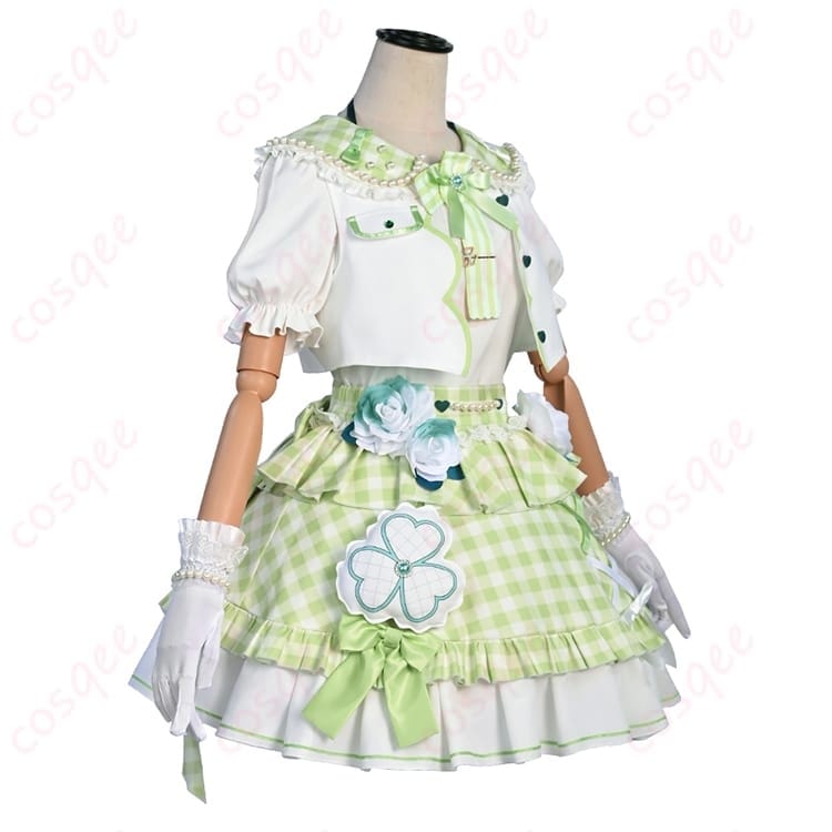 プロセカ 日野森雫 4周年コスプレ衣装 清楚で華やかに映えるステージ映えセット - 2枚目の画像