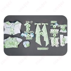 プロセカ 日野森雫 4周年コスプレ衣装 清楚で華やかに映えるステージ映えセット - 7枚目の画像（サムネイル）