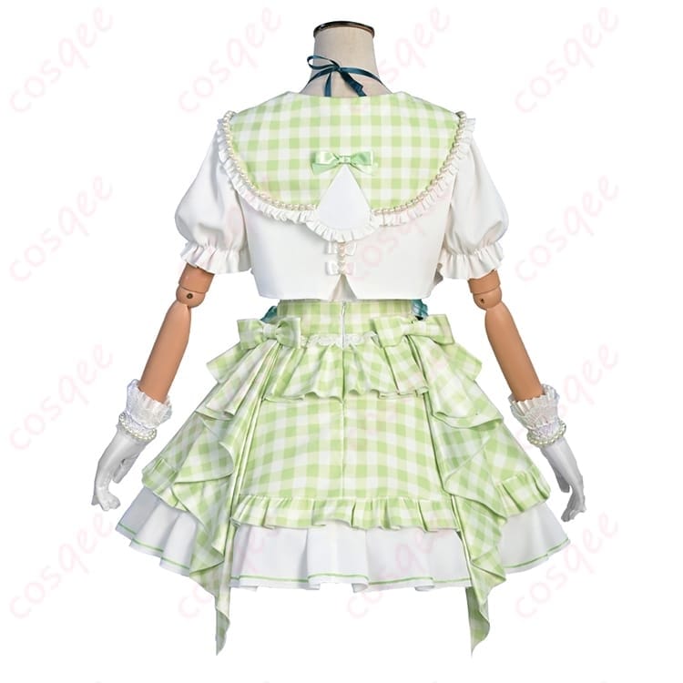 プロセカ 日野森雫 4周年コスプレ衣装 清楚で華やかに映えるステージ映えセット - 3枚目の画像