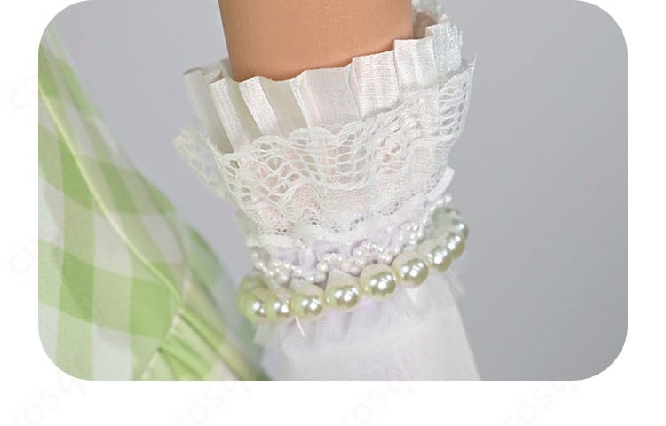 プロセカ 日野森雫 コスプレ衣装の手袋装飾細部。高い再現度と品質が分かります。