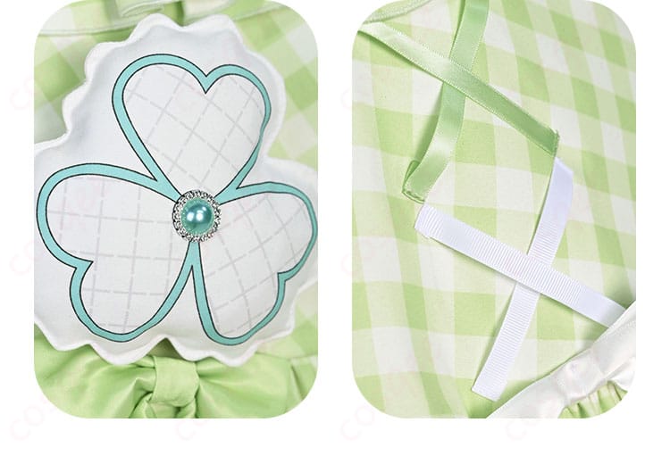 プロセカ 日野森雫 コスプレ衣装のスカート装飾細部。美しいデザインと仕上げが確認できます。