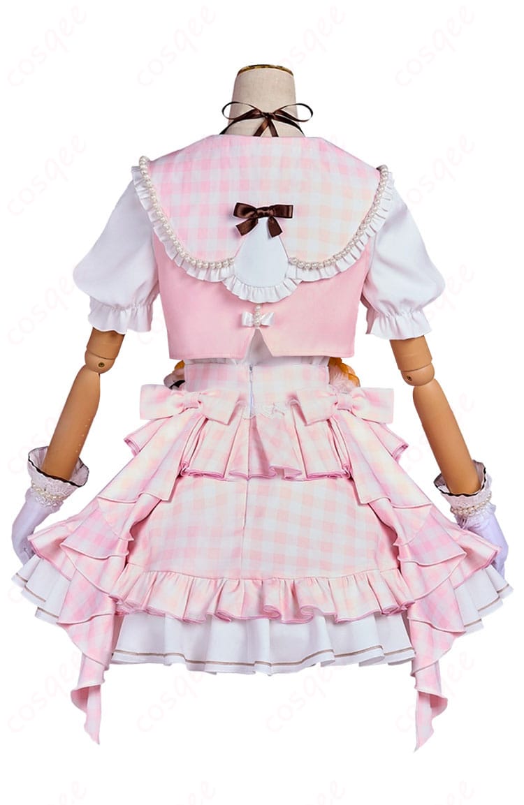 花里みのり コスプレ衣装の背面画像。服の背面デザインが美しく再現されています。