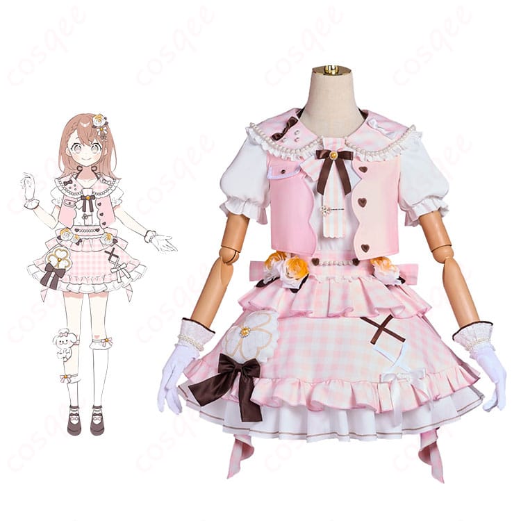 プロジェクトセカイ 花里みのり コスプレ衣装とキャラクターの結びつきが感じられるシーン。高い再現度をお楽しみください。